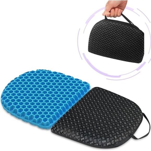 Portable cooling gel seat cushion foldable travel chair pressure relief cushion - Picture 7 of 7